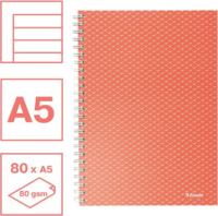 Esselte Colour'Breeze 80 lapos A5 vonalas spirálfüzet - Narancs