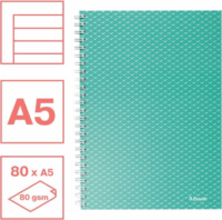 Esselte Colour'Breeze 80 lapos A5 vonalas spirálfüzet - Zöld