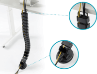 Digitus DA-90505 Rugalmas kábelvezető 1.3m - Fekete