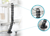 Digitus DA-90505 Rugalmas kábelvezető 1.3m - Fekete