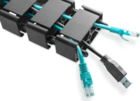 Digitus DA-90505 Rugalmas kábelvezető 1.3m - Fekete