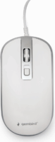 Gembird MUS-4B-06-WS USB Egér - Fehér/Ezüst