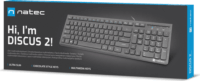 Natec Discus 2 USB Slim Billentyűzet - Angol (US)