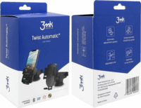 3mk Twist Automatic Mobiltelefon autós tartó - Fekete