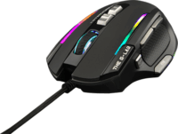 The G-Lab Kult Nitro Atom RGB USB Gaming Egér - Fekete