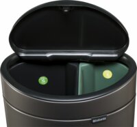 Brabantia 117907 23+10 literes érintőfedeles rozsdamentes acél szemetes - Szürke