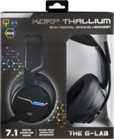 The G-Lab Korp Thallium 7.1 RGB USB Gaming Headset - Fekete