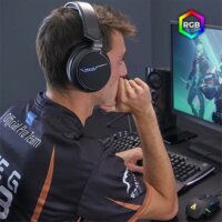 The G-Lab Korp Thallium 7.1 RGB USB Gaming Headset - Fekete