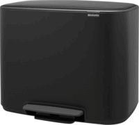 Brabantia 121463 36 literes pedálos rozsdamentes acél szemetes - Fekete