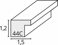 Deknudt S44CD1 32x42 Képkeret - Ezüst