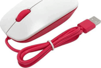 Raspberry Pi RB-MAUS01W USB Egér - Fehér/Piros