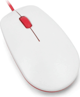 Raspberry Pi RB-MAUS01W USB Egér - Fehér/Piros