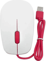 Raspberry Pi RB-MAUS01W USB Egér - Fehér/Piros