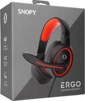 Snopy SN-GX1 Gaming Headset - Fekete/Piros