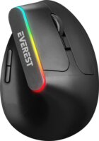 Everest SMW-618 RGB Wireless Egér - Fekete
