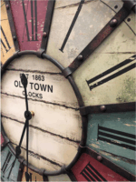 TFA 60.3021 Vintage XXL Old Town Clock Falióra - Színes