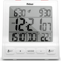 Mebus 56813 Ébresztőóra - Fehér