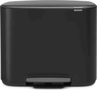 Brabantia Bo 34 literes pedálos rozsdamentes acél szemetes - Fekete