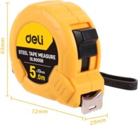 Deli Tools EDL9005B Mérőszalag 5m