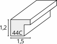 Deknudt S44CF2 32x42 Képkeret - Fekete