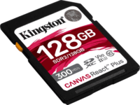 Kingston Canvas React Plus 128GB SDXC UHS-II Memóriakártya