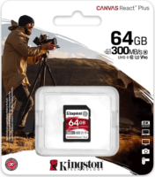 Kingston Canvas React Plus 64GB SDXC UHS-II Memóriakártya