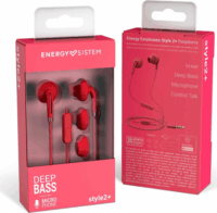 Energy Sistem Style 2+ Raspberry Vezetékes Headset - Piros
