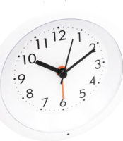 Mebus 25629 Analóg ébresztőóra - Fehér