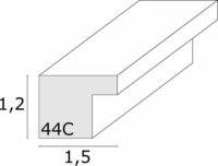 Deknudt S44CH1 32x47 Képkeret - Tölgy