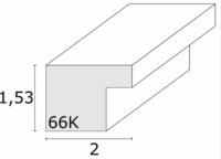 Deknudt S66KF1 P1 23,5x33,5 Képkeret - Fehér