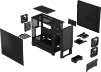 Fractal Design Pop Air Black Solid Számítógépház - Fekete