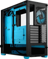 Fractal Design Pop Air RGB Cyan Core TG Clear Tint Számítógépház - Fekete/Kék