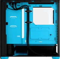 Fractal Design Pop Air RGB Cyan Core TG Clear Tint Számítógépház - Fekete/Kék