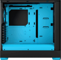 Fractal Design Pop Air RGB Cyan Core TG Clear Tint Számítógépház - Fekete/Kék