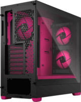 Fractal Design Pop Air RGB Magenta Core TG Clear Tint Számítógépház - Fekete/Magenta