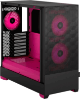 Fractal Design Pop Air RGB Magenta Core TG Clear Tint Számítógépház - Fekete/Magenta