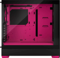 Fractal Design Pop Air RGB Magenta Core TG Clear Tint Számítógépház - Fekete/Magenta