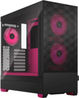 Fractal Design Pop Air RGB Magenta Core TG Clear Tint Számítógépház - Fekete/Magenta