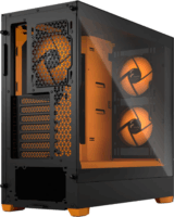 Fractal Design Pop Air RGB Orange Core TG Clear Tint Számítógépház - Fekete/Narancssárga