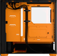 Fractal Design Pop Air RGB Orange Core TG Clear Tint Számítógépház - Fekete/Narancssárga