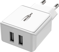 Ansmann HC212 Hálózati 2xUSB töltő - Fehér (12W)