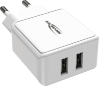 Ansmann HC212 Hálózati 2xUSB töltő - Fehér (12W)