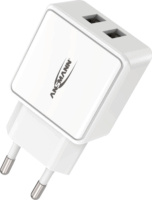 Ansmann HC212 Hálózati 2xUSB töltő - Fehér (12W)