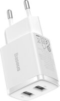 Baseus Compact 2x USB Hálózati töltő - Fehér (10.5W)