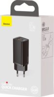 Baseus GaN2 Lite Quick Travel Charger USB/USB-C Hálózati töltő - Fekete (65W)