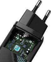 Baseus GaN2 Lite Quick Travel Charger USB/USB-C Hálózati töltő - Fekete (65W)