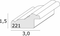 Deknudt S221H3 15x20 Képkeret - Fehér/barna