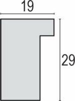 ZEP SY1268 Athis 21x26 Képkeret - Fehér/szürke