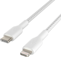 Belkin Boost Charge Lightning apa - USB-C apa Adat és töltőkábel - Fehér (1m)