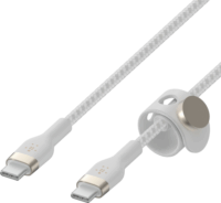 Belkin Flex USB-C apa - USB-C apa Adat- és töltőkábel - Fehér (3m)